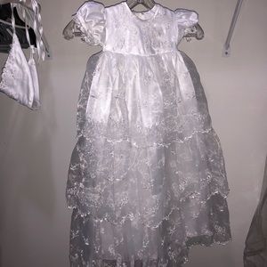 J.J. Anjorden Baptism or Holiday White Dress w hat